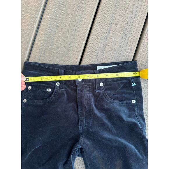 Rag & Bone Velvet Skinny Jeans, Ankle Zip, Skinny Midrise - Picture 10 of 12